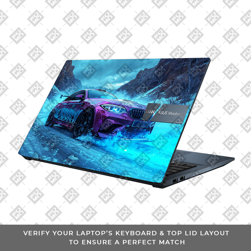 BMW Neon Drift Asus Vivobook Pro 15 M6500QC & M6500QH Laptop Skin
