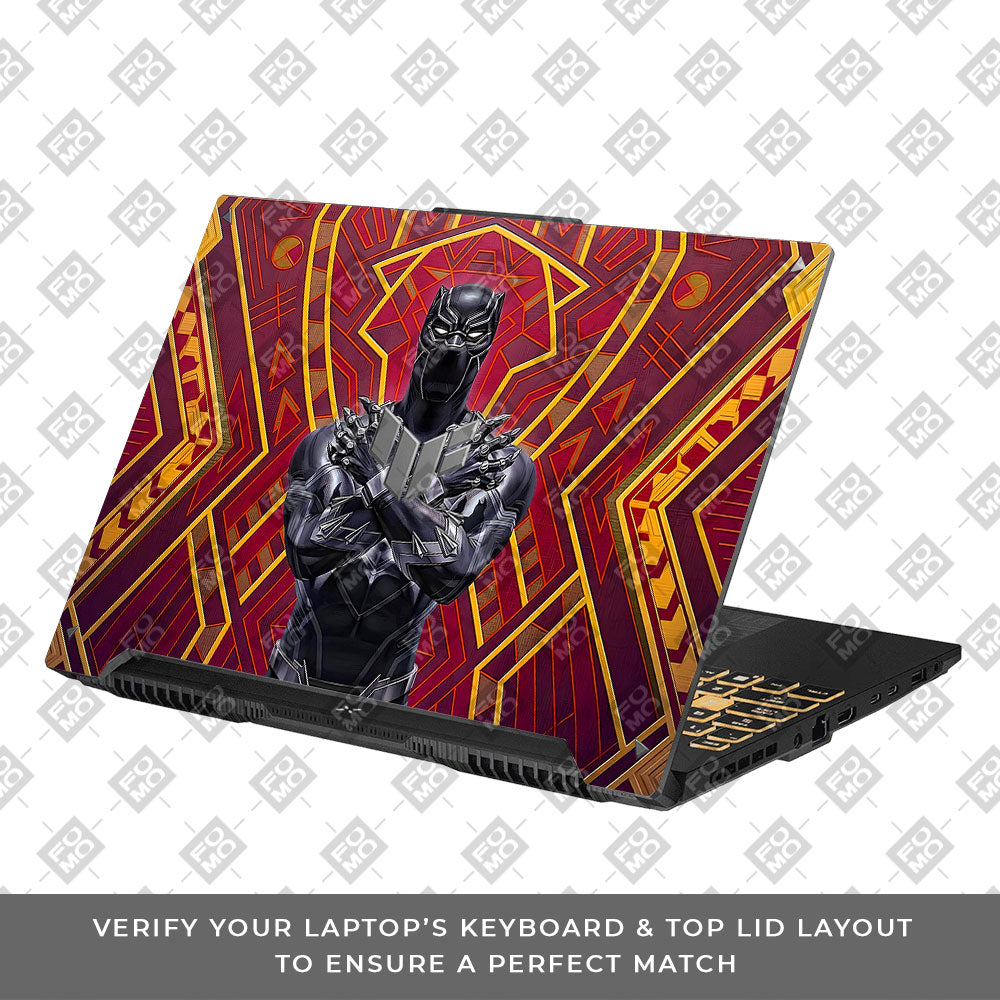Wakanda Royal Power Asus TUF Gaming F16 and TUF Gaming A16 3D Laptop Skin