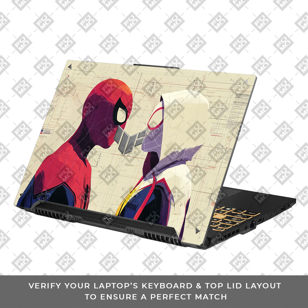 Spider Man X Spider Gwen Asus TUF F16 and A16 Laptop Skin
