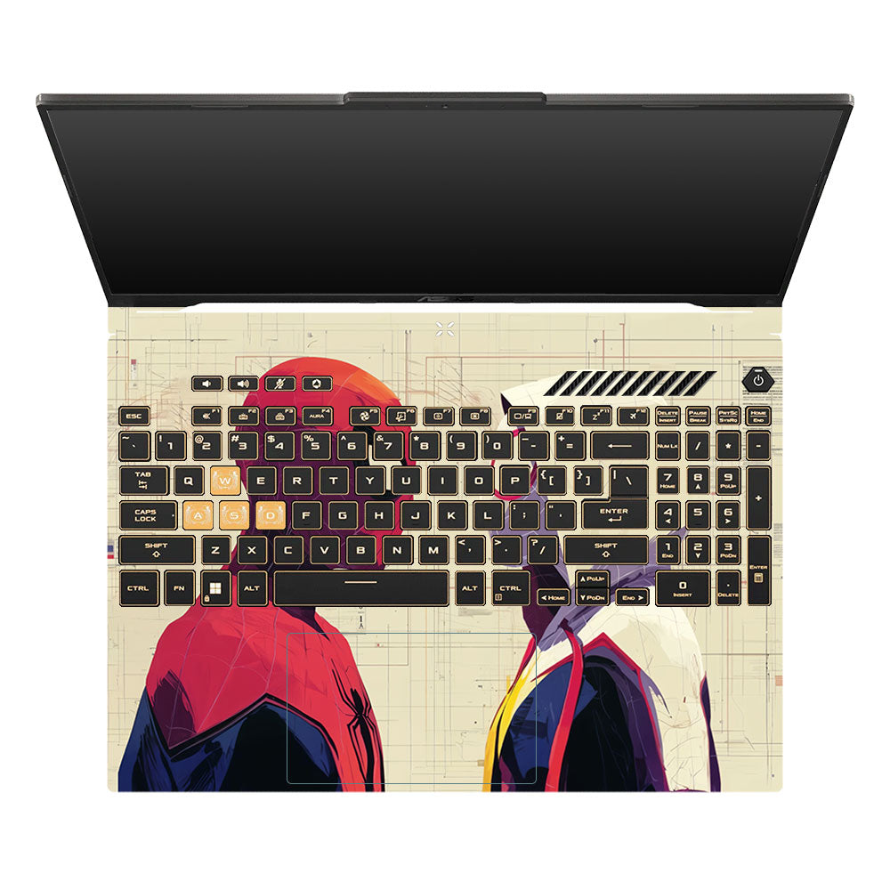 Spider Man X Spider Gwen Asus TUF F16 and A16 Laptop Skin