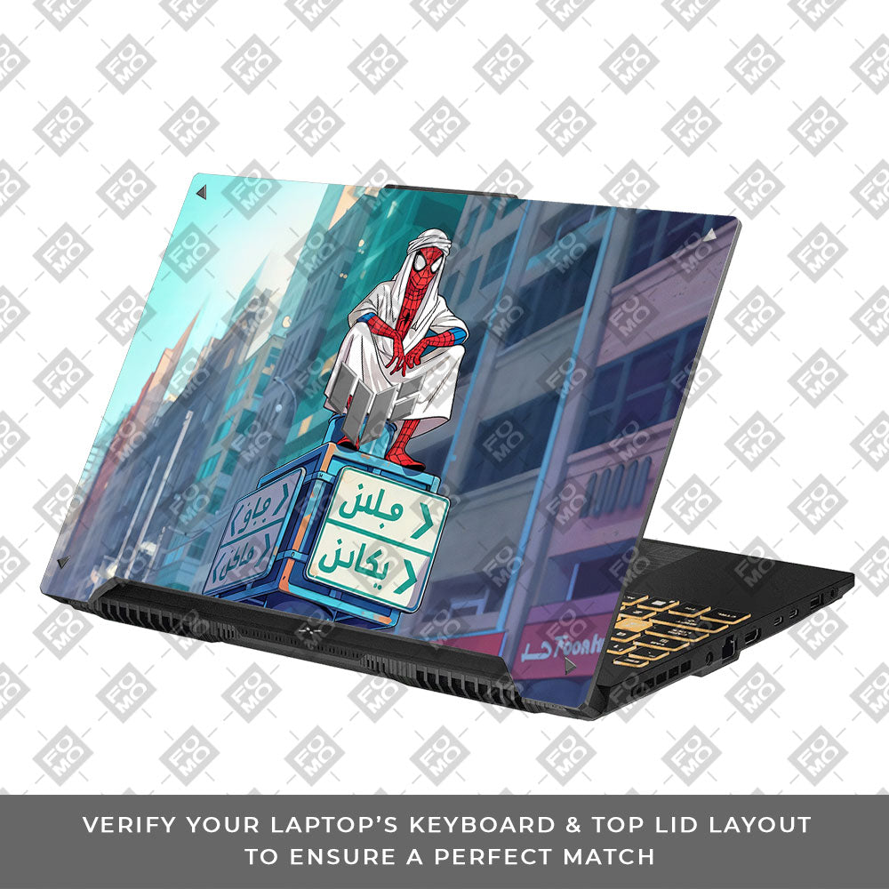 Arabian Spider Man Asus TUF F16 and A16 Laptop Skin