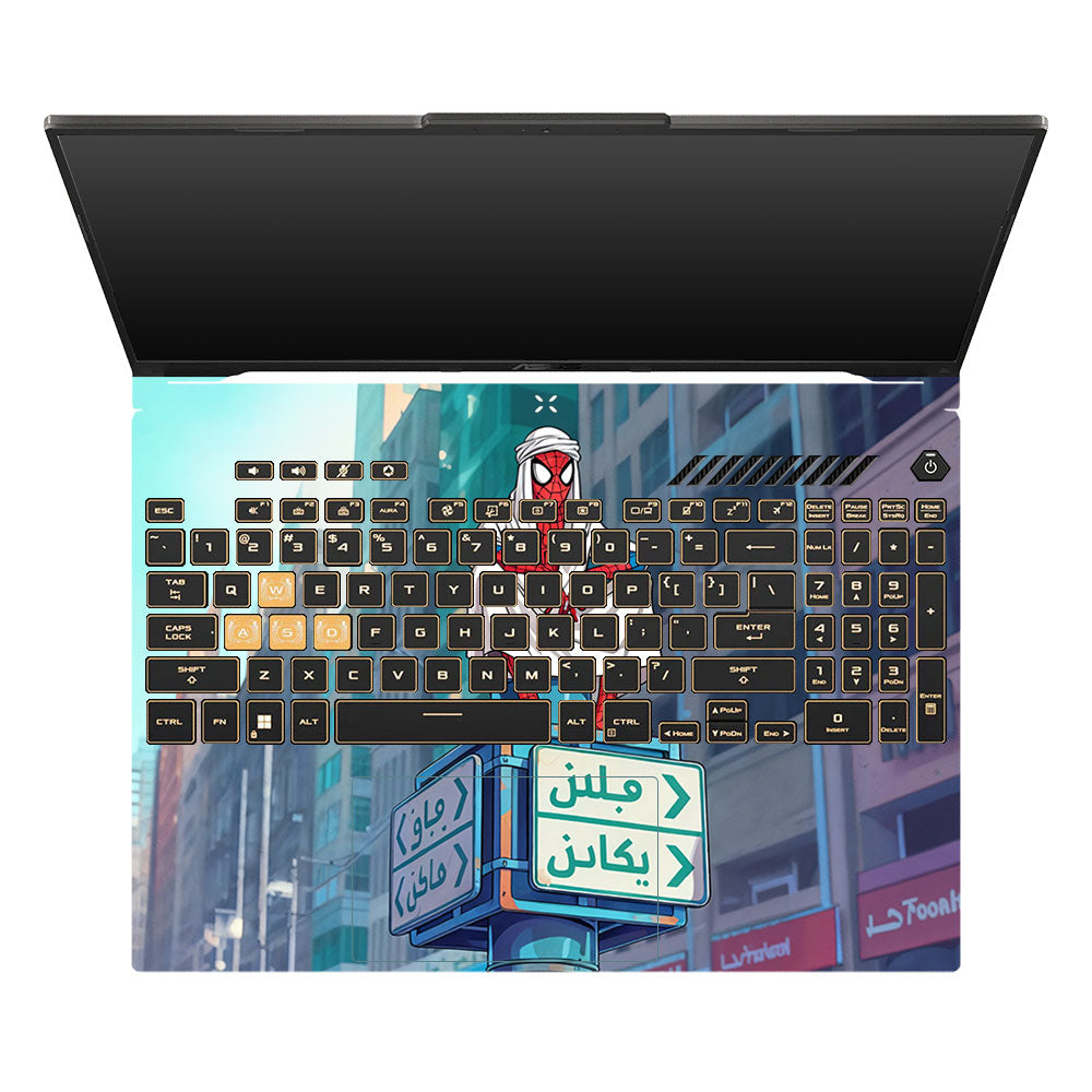 Arabian Spider Man Asus TUF F16 and A16 Laptop Skin