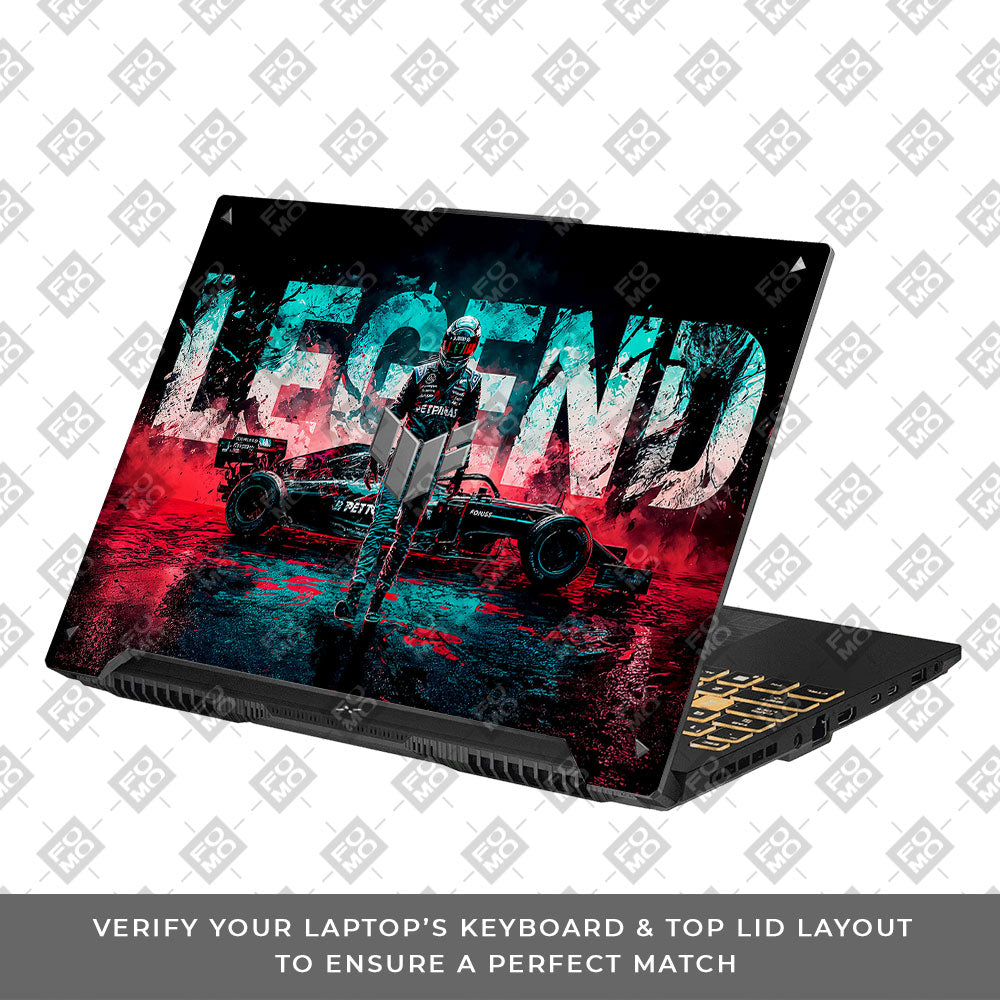F1 Legend Racer Asus TUF F16 and A16 Laptop Skin