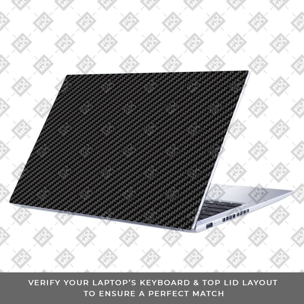 Textured Carbon Fibre Asus Vivobook 15 X1502VA Laptop Skin