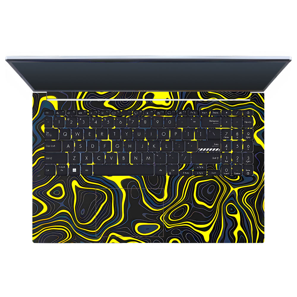 Neon Lava Contours Asus Vivobook 15 X1502VA Laptop Skin