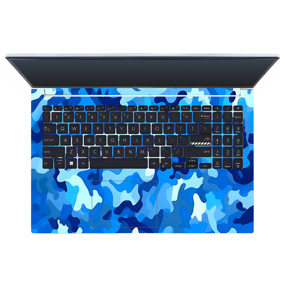 Arctic Blue Camo Pattern Asus Vivobook 15 X1502VA Laptop Skin