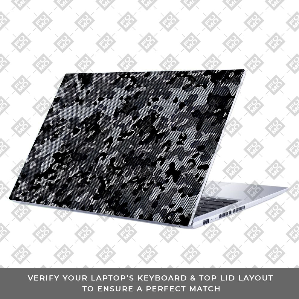Stealth Grey Camo Asus Vivobook 15 X1502VA Laptop Skin