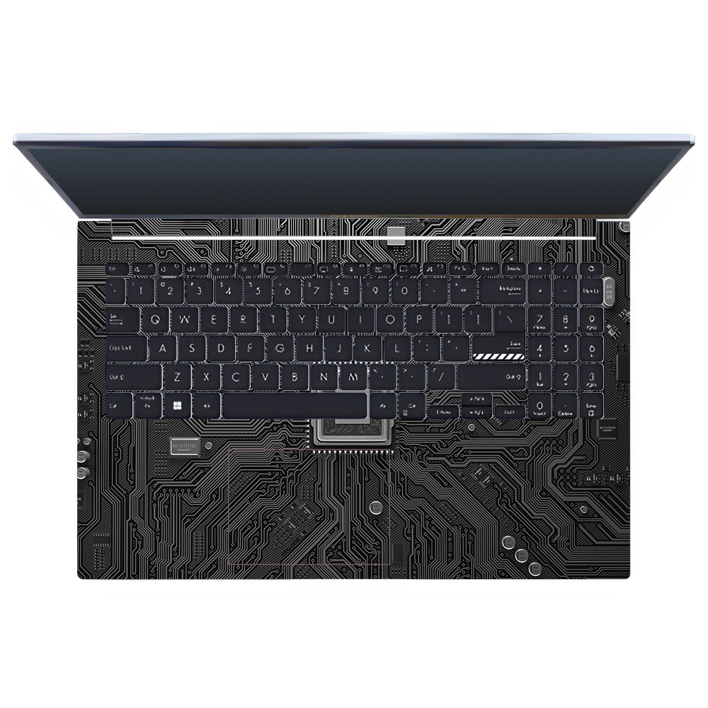FOMO Circuit Dark Mode Asus Vivobook 15 X1502VA Laptop Skin