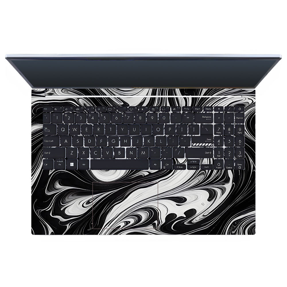 Black and White Marble Asus Vivobook 15 X1502VA Laptop Skin