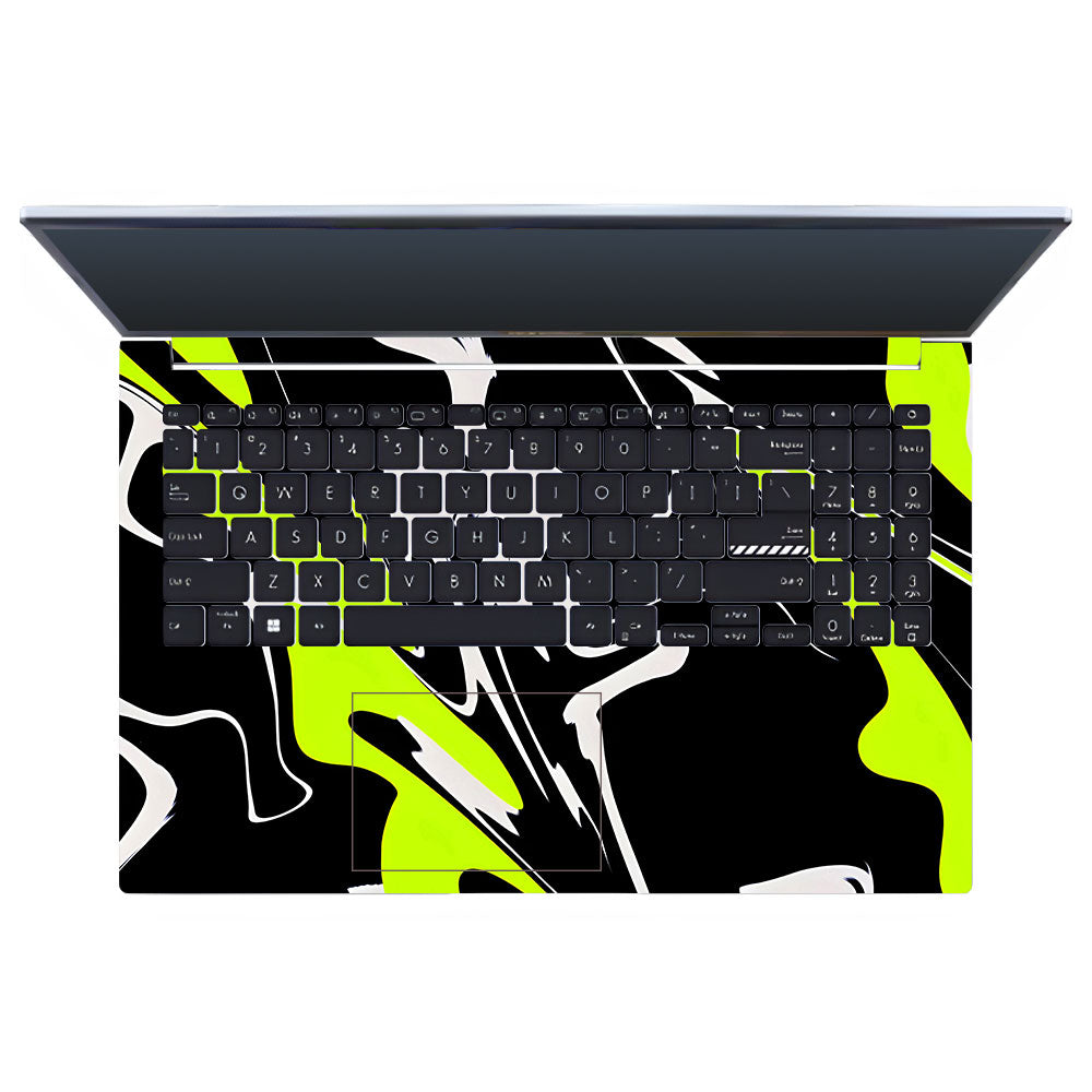 Neon Green and Black Patterns Asus Vivobook 15 X1502VA Laptop Skin