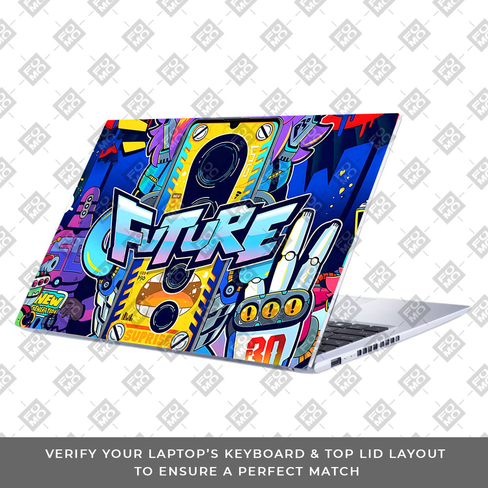 Futuristic Cyberpunk Vision Asus Vivobook 15 X1502VA Laptop Skin