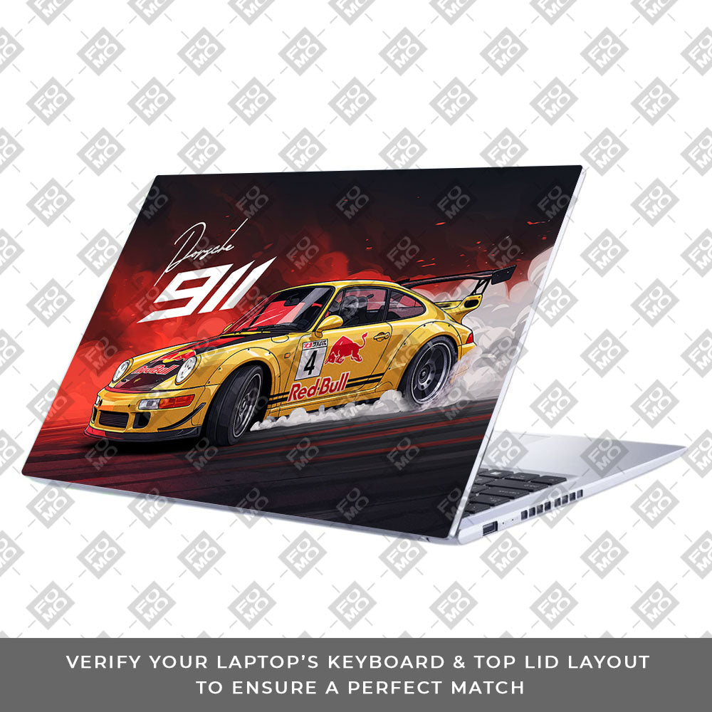 Porsche 911 Red Bull Classic Racer Asus Vivobook 15 X1502VA Laptop Skin