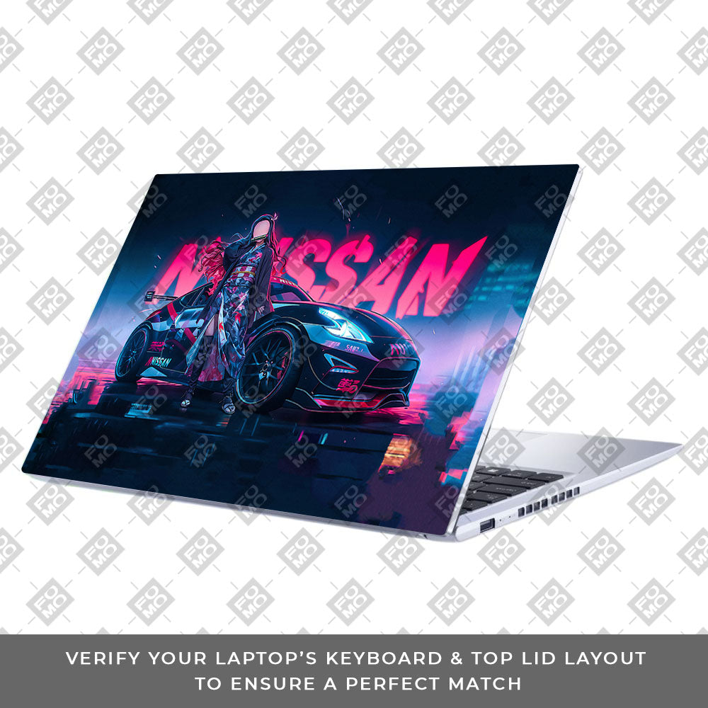 Neon Bloom Nezuko Racer Asus Vivobook 15 X1502VA Laptop Skin