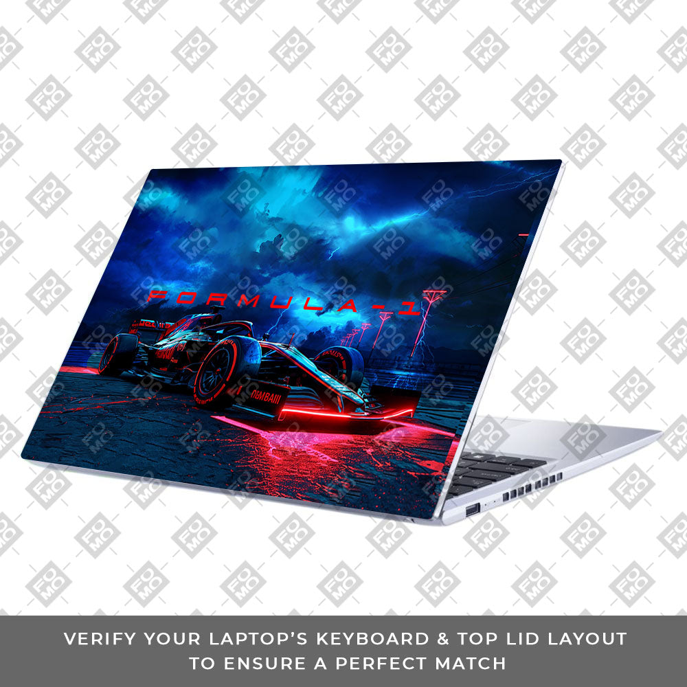 Fututristic Formula 1 Asus Vivobook 15 X1502VA Laptop Skin