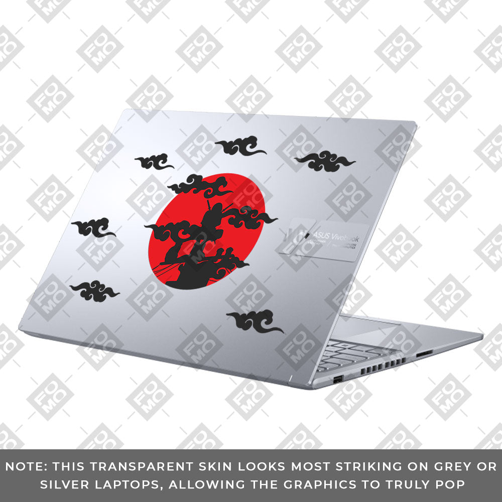 Transparent Moonlit Ninja Asus VivoBook 16X K3605 Laptop Skin