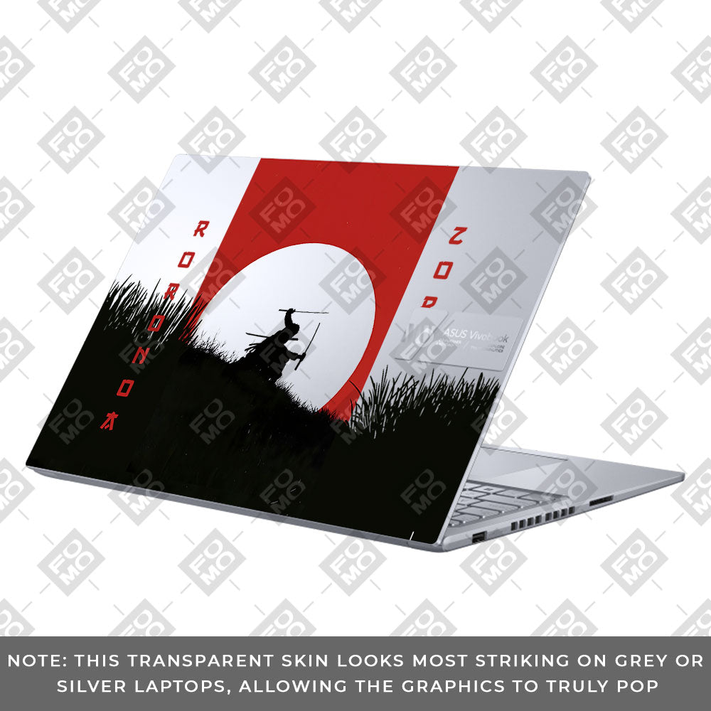 Transparent Swordsman’s Resolve Asus VivoBook 16X K3605 Laptop Skin