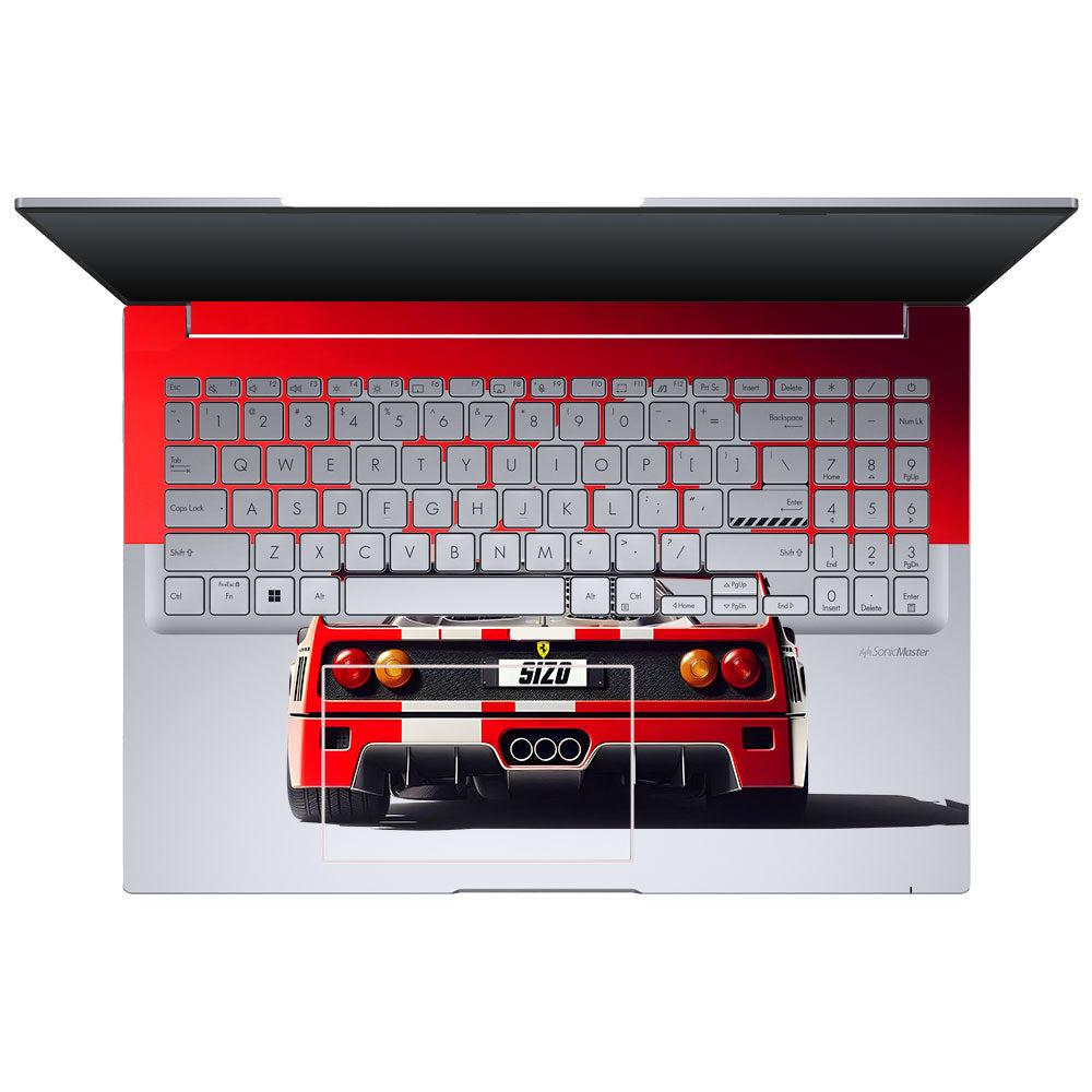 Transparent Ferrari F40 Asus VivoBook 16X K3605 Laptop Skin