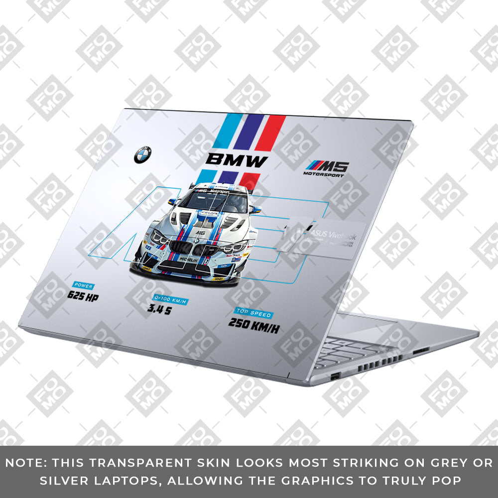 Transparent BMW M5 Asus VivoBook 16X K3605 Laptop Skin
