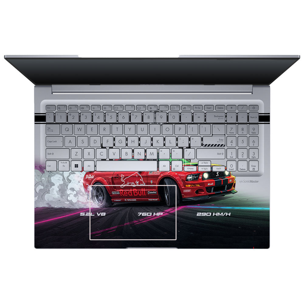 Transparent Shelby GT500 Red Bull Venom Asus VivoBook 16X K3605 Laptop Skin
