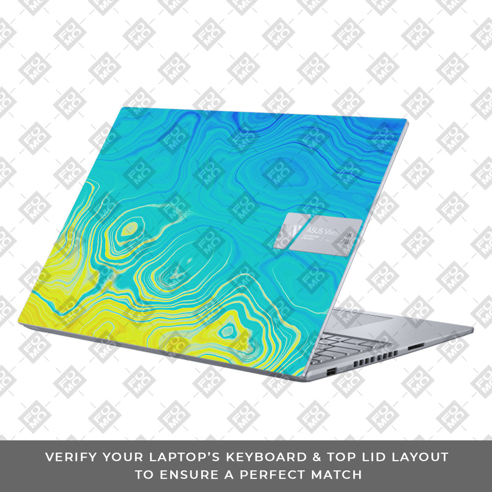 Ocean Gradient Waves Asus VivoBook 16X K3605 Laptop Skin
