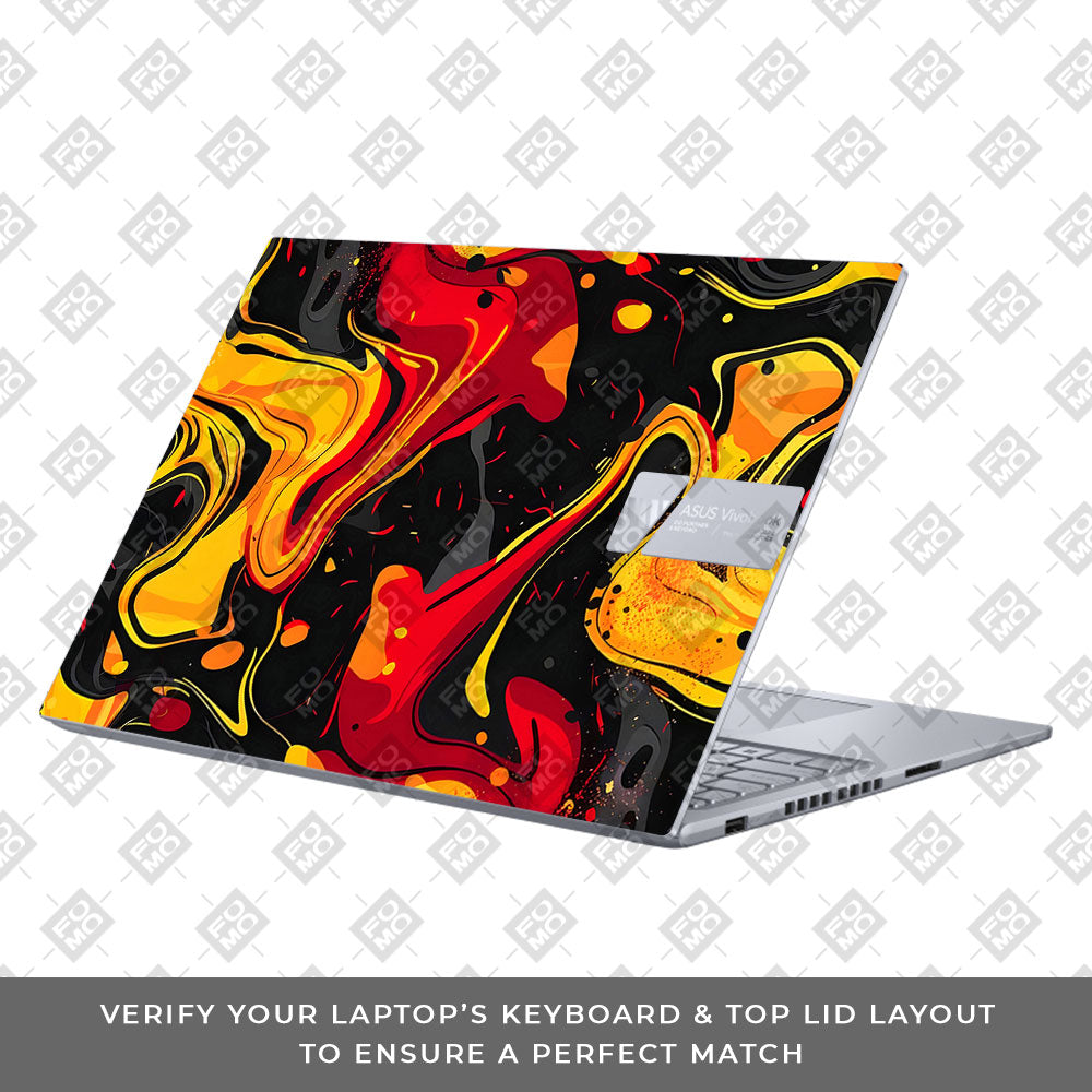 Lava Burst Asus VivoBook 16X K3605 Laptop Skin