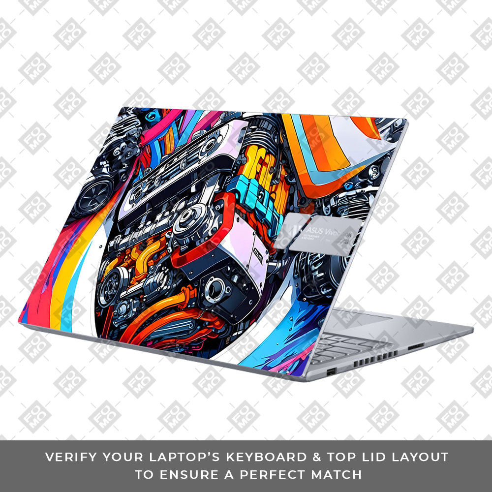 Power in Motion Asus VivoBook 16X K3605 Laptop Skin