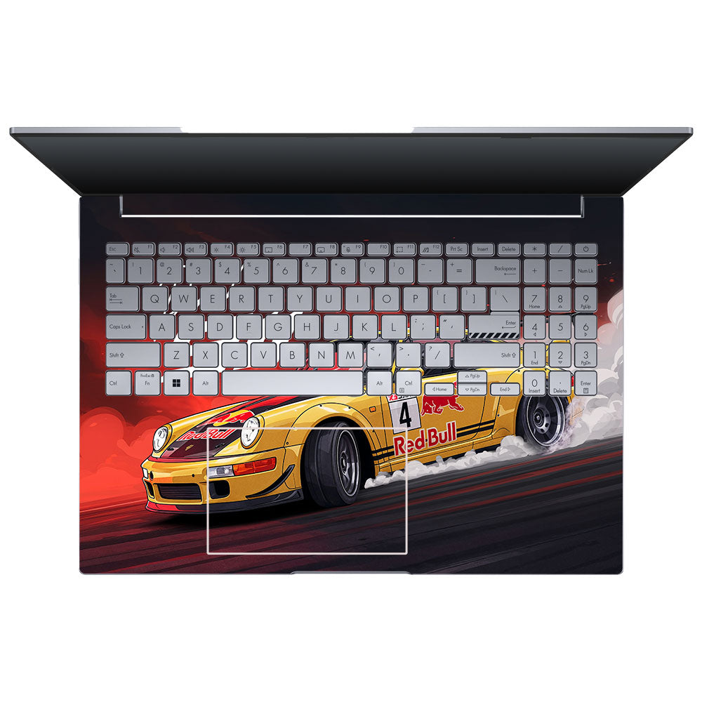 Porsche 911 Red Bull Classic Racer Asus VivoBook 16X K3605 3D Laptop Skin