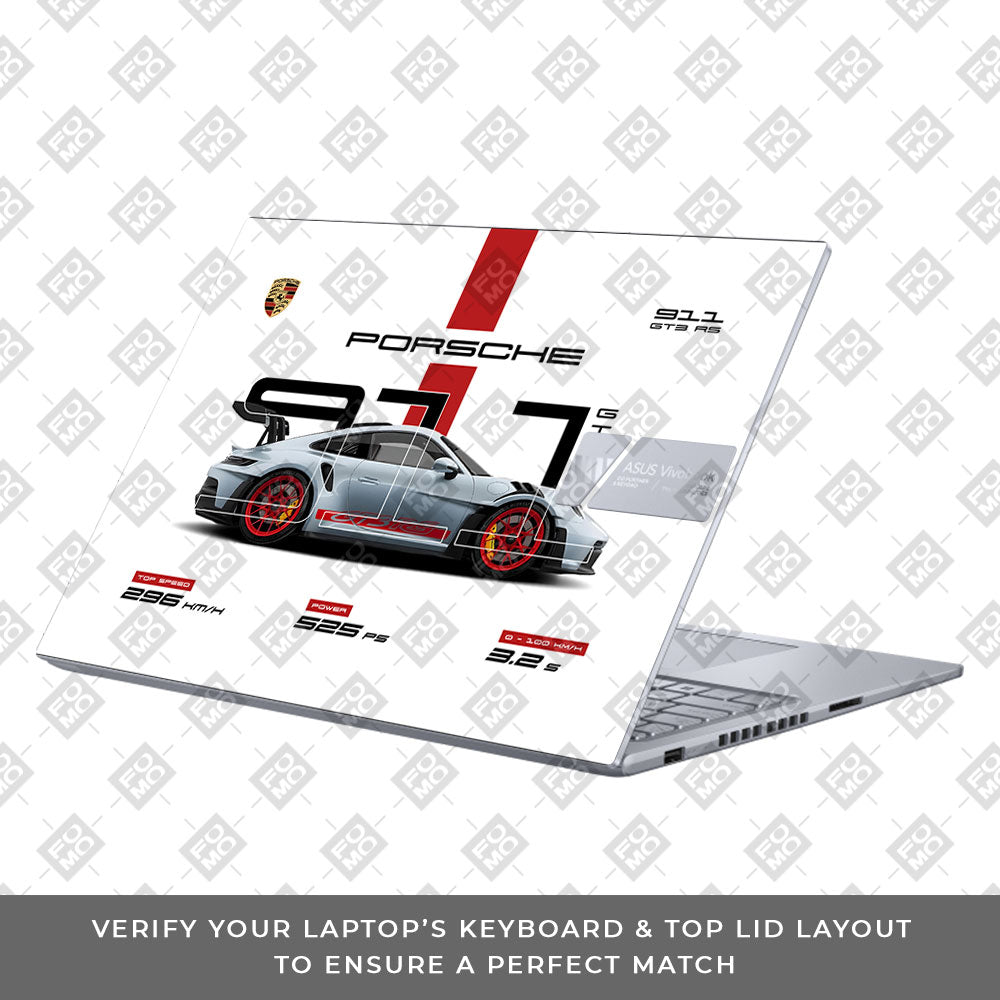 Porsche 911 GT3 RS Asus VivoBook 16X K3605 Laptop Skin