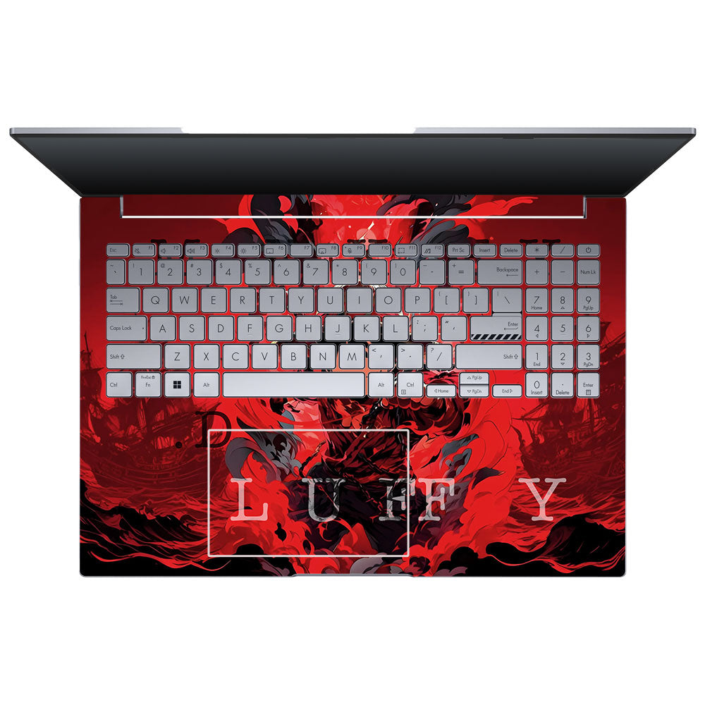Red King Luffy Asus VivoBook 16X K3605 3D Laptop Skin