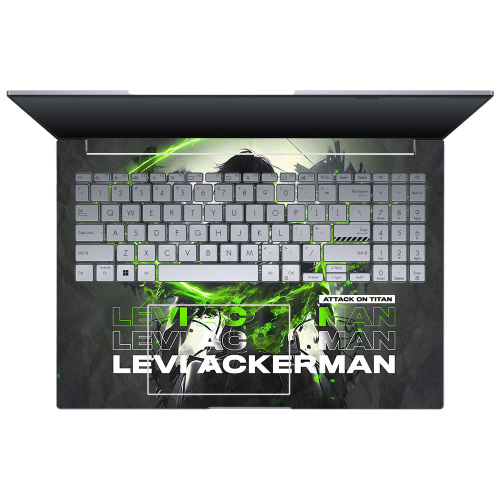 Levi Ackerman Neon Fury Asus VivoBook 16X K3605 Laptop Skin