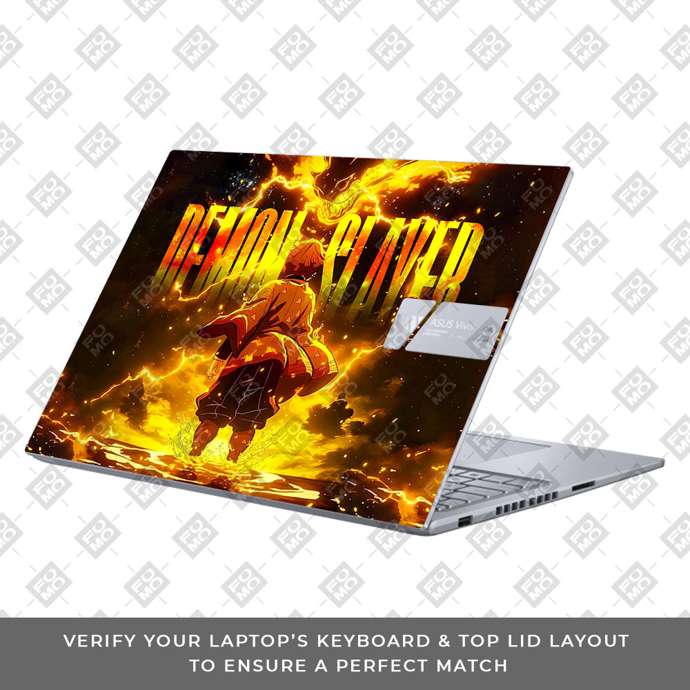 Zenitsu Lightning Strike Asus VivoBook 16X K3605 Laptop Skin
