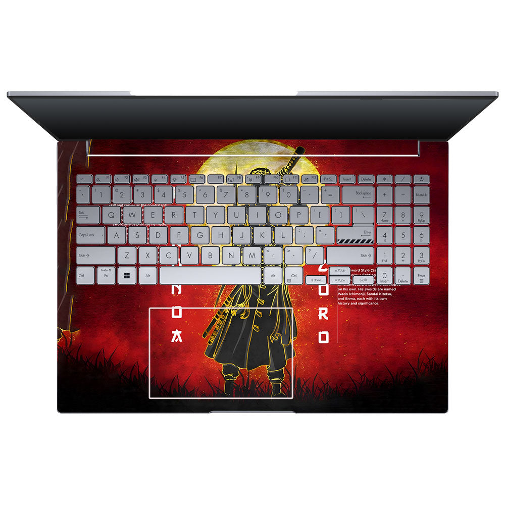 Zoro Under Golden Moon Asus VivoBook 16X K3605 Laptop Skin