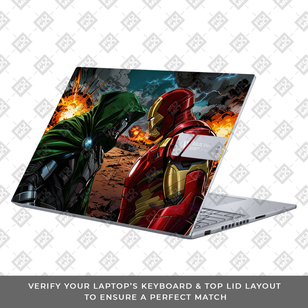 Iron Man vs Doom Asus VivoBook 16X K3605 Laptop Skin