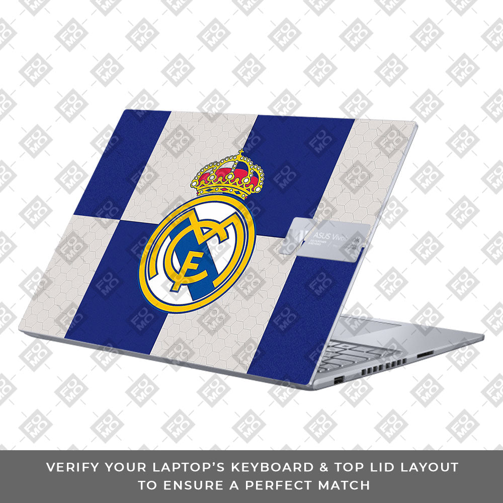 Royal Reign Real Madrid Glory Asus VivoBook 16X K3605 Laptop Skin