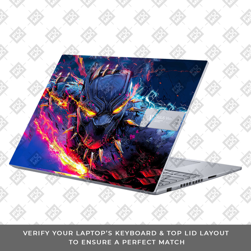 Vibranium Fury Wakandan Charge Asus VivoBook 16X K3605 Laptop Skin