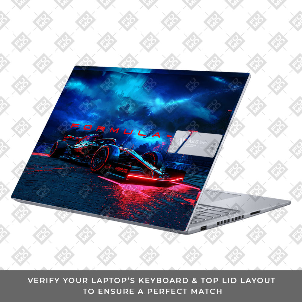 Fututristic Formula 1 Asus VivoBook 16X K3605 Laptop Skin