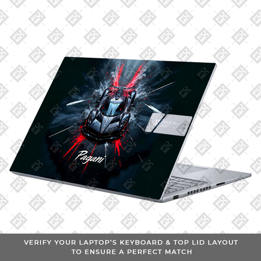 Pagani Midnight Impact Asus VivoBook 16X K3605 Laptop Skin