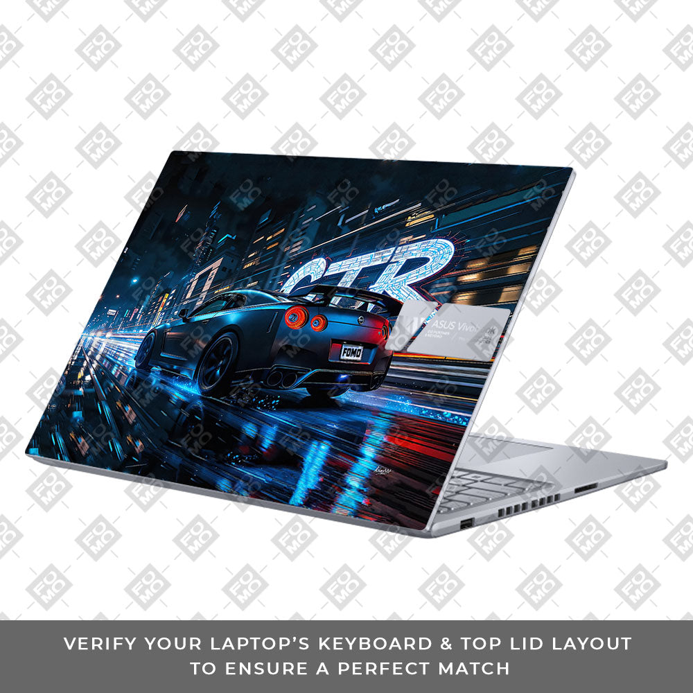 Neon GTR Nights Asus VivoBook 16X K3605 Laptop Skin