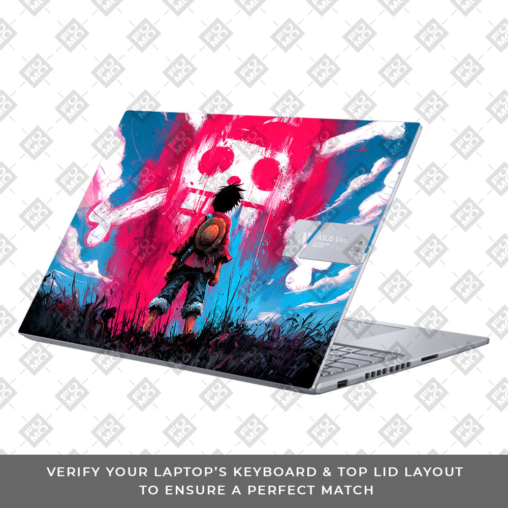 Straw Hat Graffiti One Piece Asus VivoBook 16X K3605 Laptop Skin