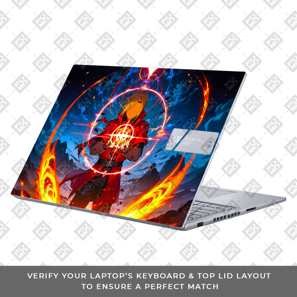 Edward Elric Fullmetal Alchemist Asus VivoBook 16X K3605 Laptop Skin