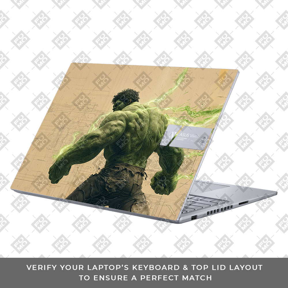 Hulk Unleashed Asus VivoBook 16X K3605 Laptop Skin