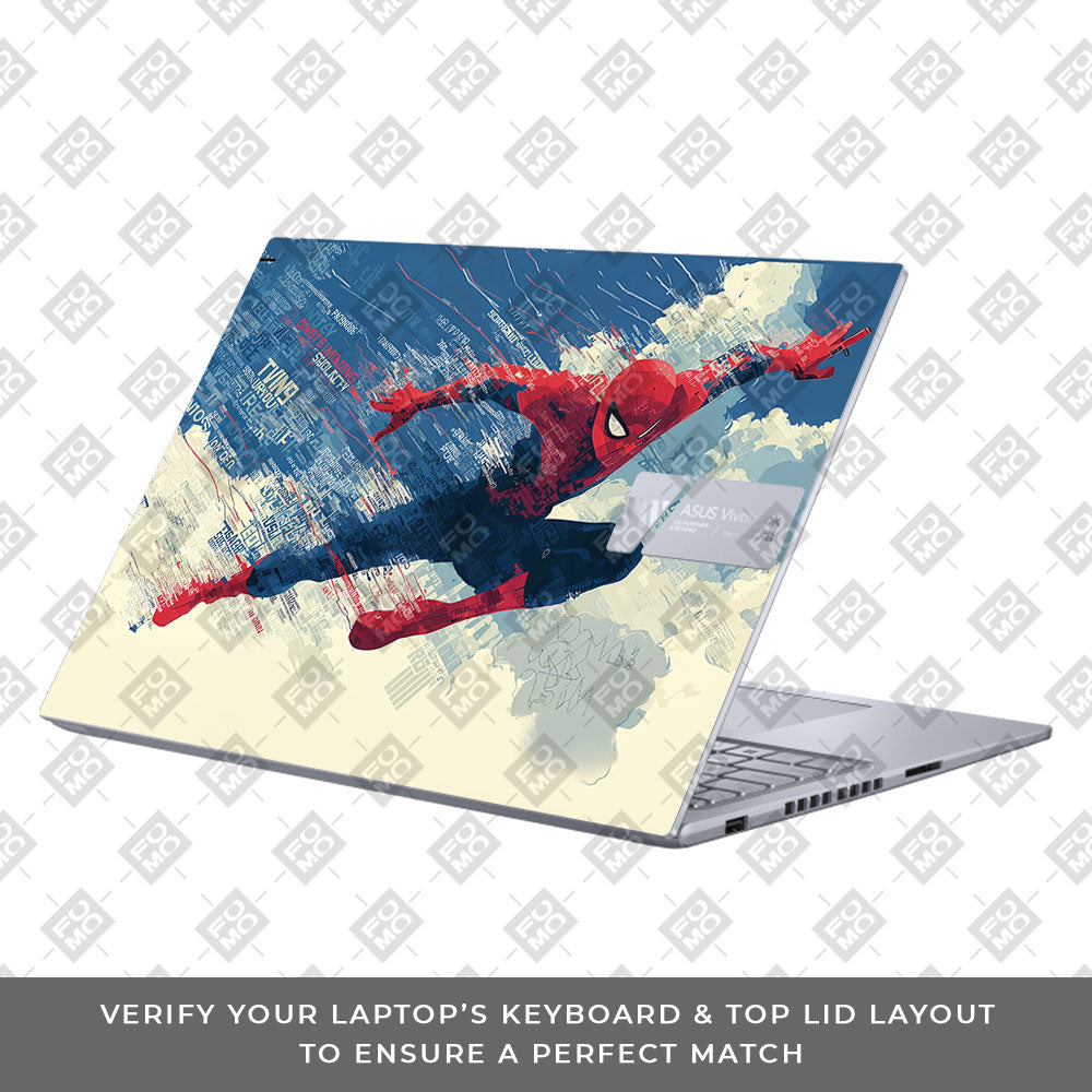 Spiderman Velocity Asus VivoBook 16X K3605 Laptop Skin