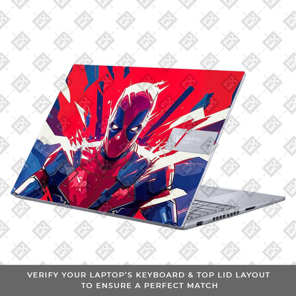 Deadpool Power Burst Asus VivoBook 16X K3605 Laptop Skin