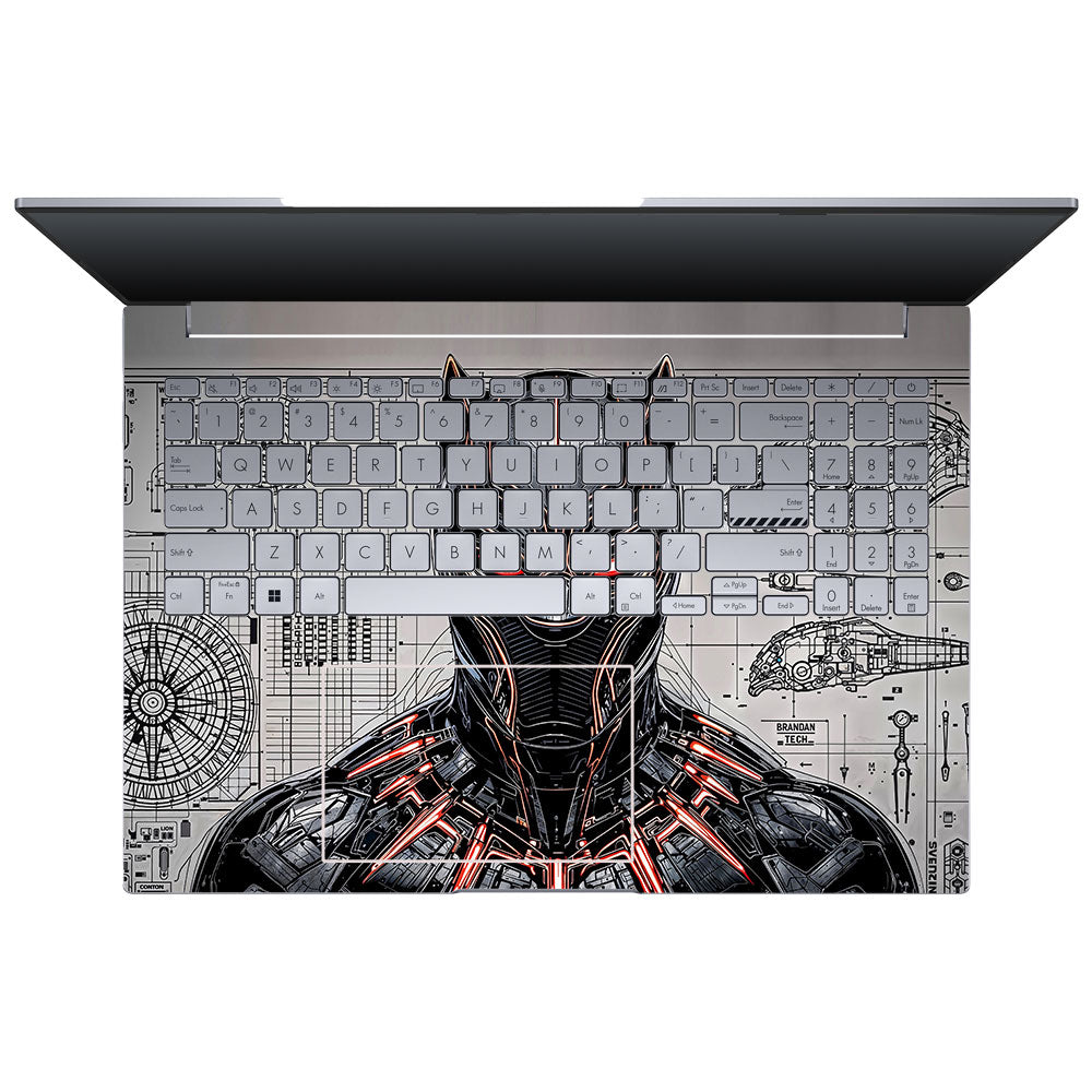 Black Panther Vibranium Tech Asus VivoBook 16X K3605 3D Laptop Skin