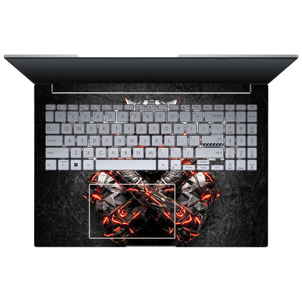 Black Panther Glowing Fury Asus VivoBook 16X K3605 Laptop Skin