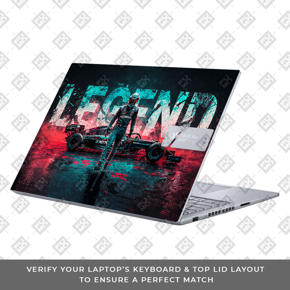 F1 Legend Racer Asus VivoBook 16X K3605 Laptop Skin