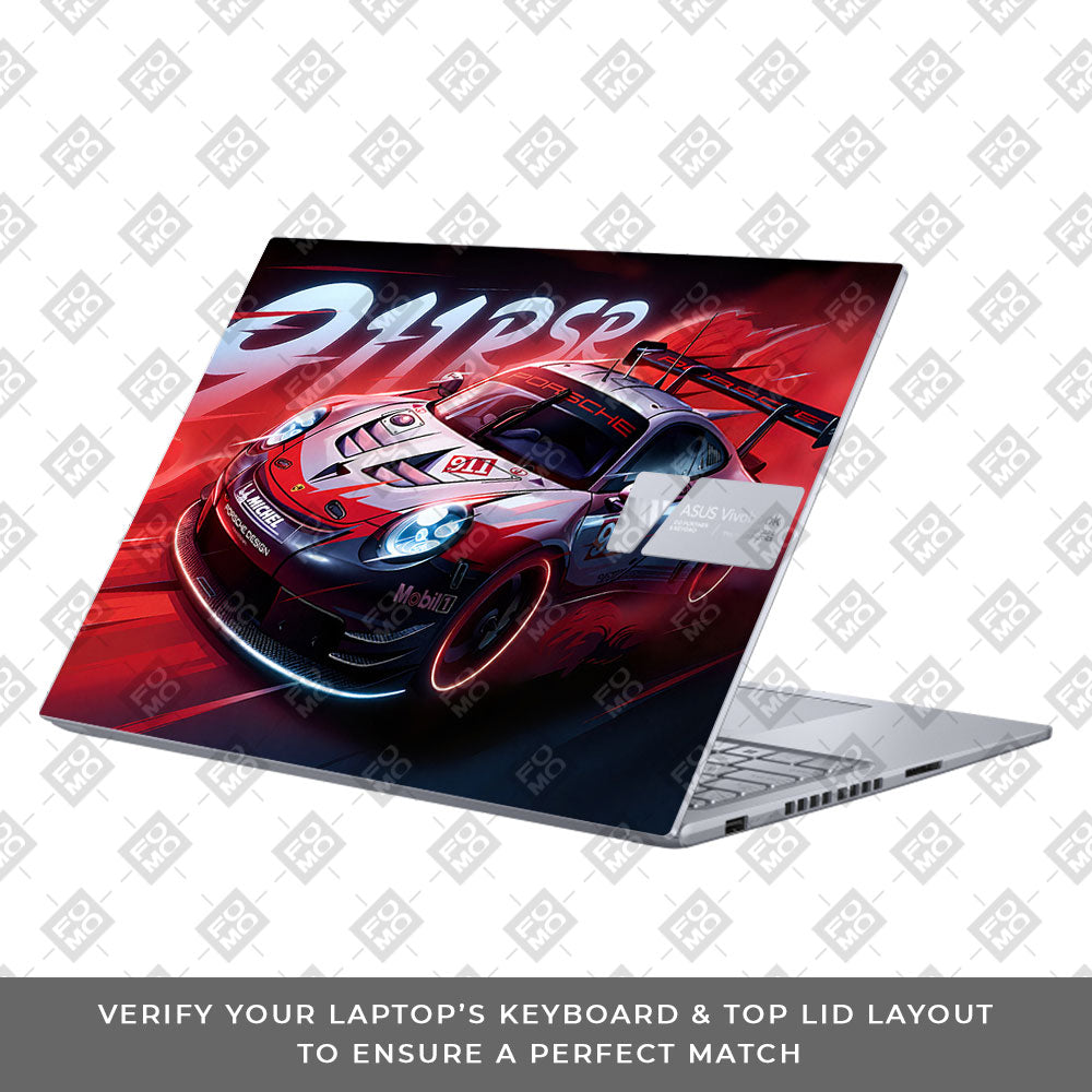 Porsche 911 RSR Asus VivoBook 16X K3605 Laptop Skin