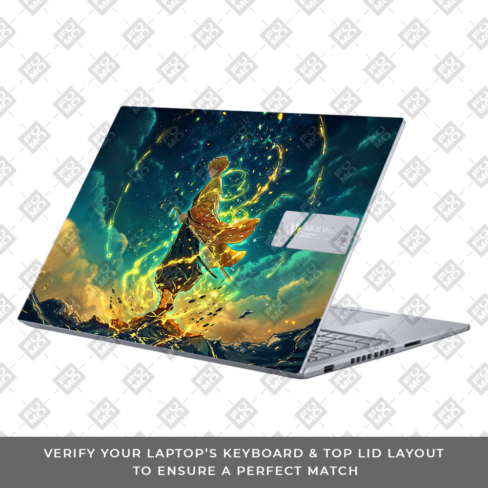 Zenitsu Thunder God Asus VivoBook 16X K3605 Laptop Skin