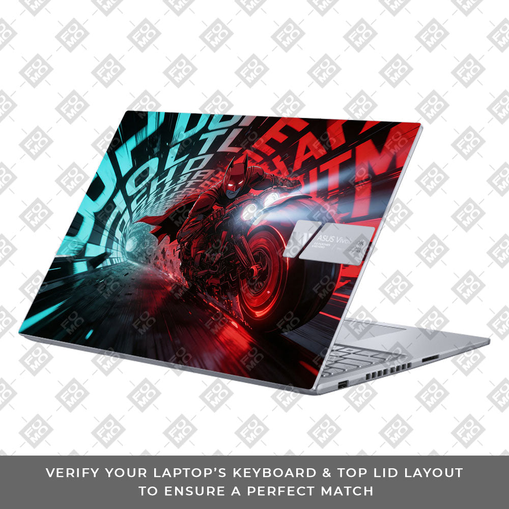 Batman's Cyber Pursuit Asus VivoBook 16X K3605 3D Laptop Skin
