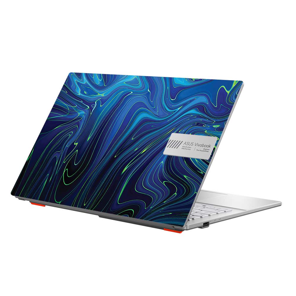 Cobalt Liquid Design Asus Vivobook Go 15 E1504G Laptop Skin